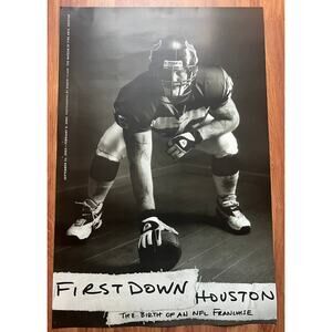 POSTER: First Down, Houston: The Birth of an NFL Franchise, Museum Fine of Arts
